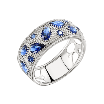 Damen-ring aus 925er Silber mit Zirkonia 