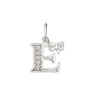 Silver icon pendant with cubic zirconia 
