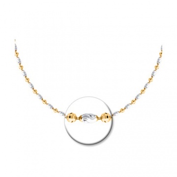 Gold-plated silver chain 40 cm