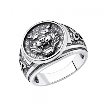 Man´s silver seal ring 