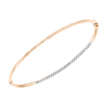 Armband aus Rotgold 585° mit Zirkonia 