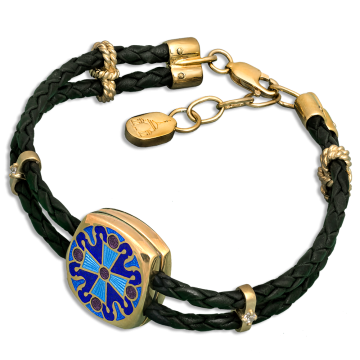 Gold-plated silver bracelet of God 