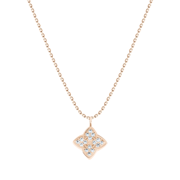 Collier aus Rotgold 585° mit Zirkonia 