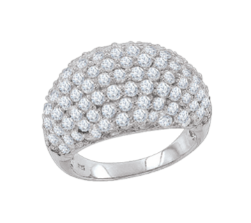 Damen-ring aus 925er Sterling Silber mit Zirkonia 