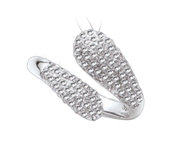 Silver ring with zirconia 