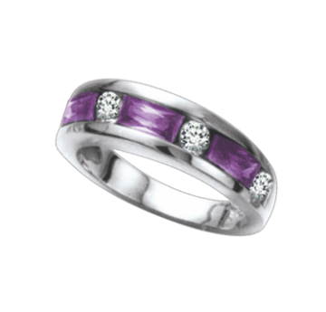 Silver ring with zirconia 