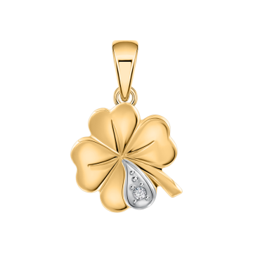 Anhänger aus Gelb gold 585 mit Zirkonia 