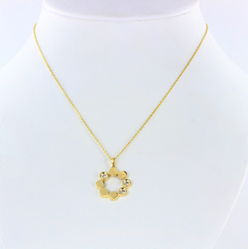 Collier aus Gelbgold 585°/ Zirkonia 