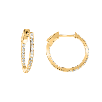 Gelb gold 585° (14K) Ohrringe mit Zirkonia 