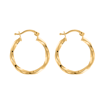 Earrings for in yellow gold of 585 assay value (14ct) 