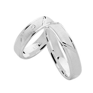 Wedding silver ring 