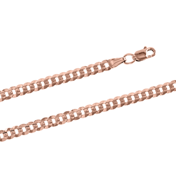 Bracelet/chain in red gold of 585 assay value 55 cm