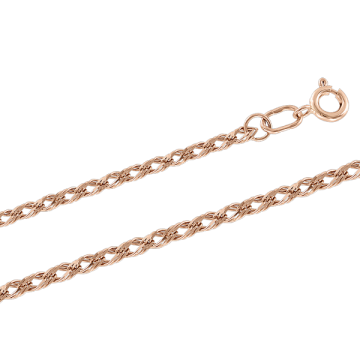 Bracelet/chain in red gold of 585 assay value 45 cm