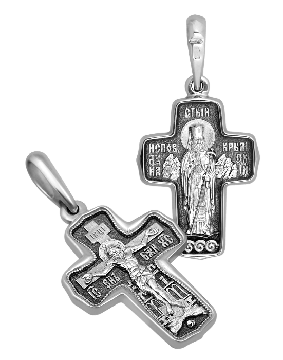 Orthodoxe Kreuz-Anhänger Silber 925° 