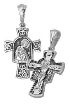 Подвеска православный крестик серебряный 925 пробы 
