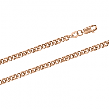 Bracelet/chain in red gold of 585 assay value 19 cm