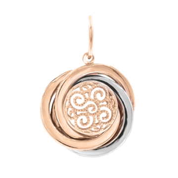 Anhänger aus Rot/ Weißgold 585° 