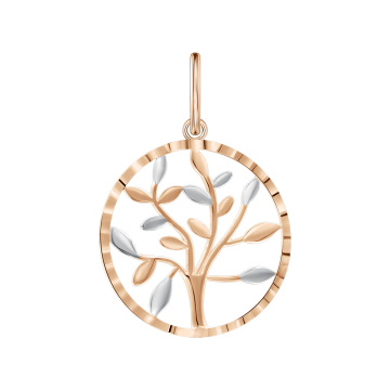 Подвеска в красном золоте 585 пробы 