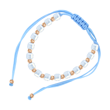 Armband mit Rotgold Kugeln 