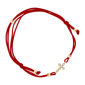 Armband aus Rotgold 585° mit Zirkonia 