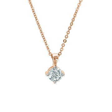 Collier aus Rotgold 585° mit  Brillanten 