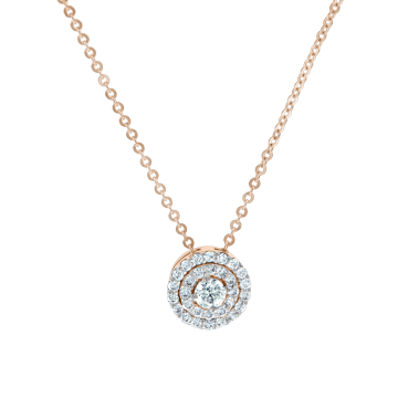 Collier aus Rotgold 585° mit  Brillanten 