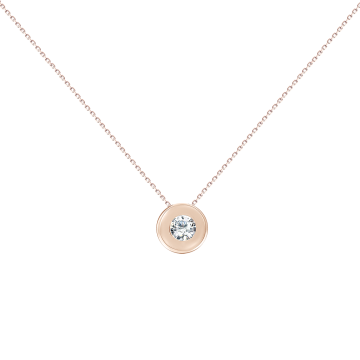 Collier aus Rotgold 585° mit Zirkonia 