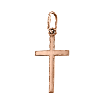 Крестик православный из красного золота 585 пробы 