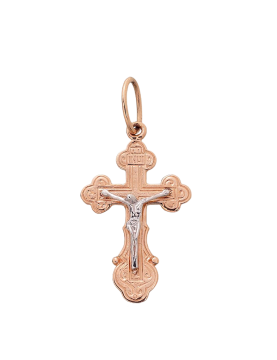 Kreuzanhänger aus Rotgold 585° 