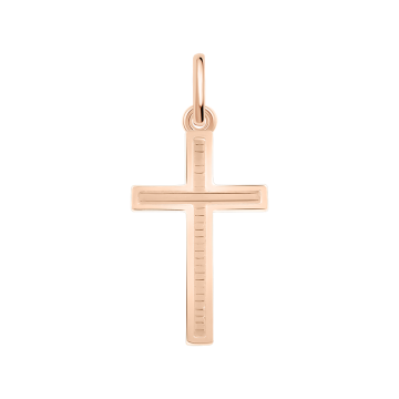 Kreuzanhänger aus Rotgold 585° 