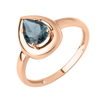 Damenring aus Rotgold 585 mit Sitall 