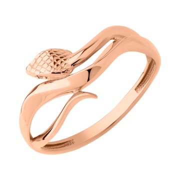 Damenring aus Rotgold 585° mit Zirkonia 