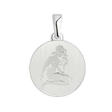Anhänger Sternzeichen Jungfrau aus 925er Sterling Silber 