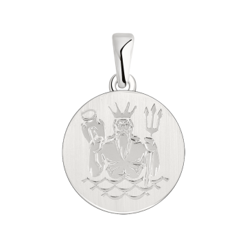 Anhänger Sternzeichen Wassermann aus 925er Sterling Silber 