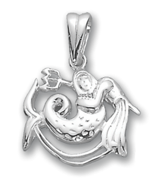 Anhänger Sternzeichen Wassermann aus 925er Sterling Silber 