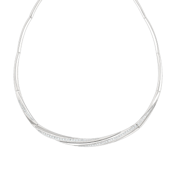 Collier aus 925er Sterling Silber mit Zirkonia 