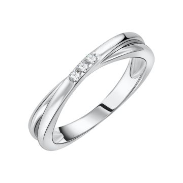 Damen-ring aus 925er Sterling Silber mit Zirkonia 