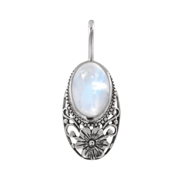 Silver pendant with moonstone 