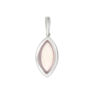 Silver pendant with quartz 