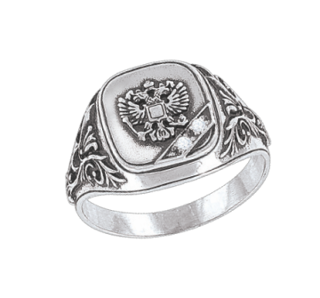 Man´s silver seal ring with zirconia 