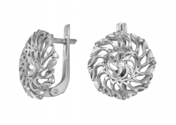 Ohrringe aus 925er Sterling Silber mit Zirkonia 