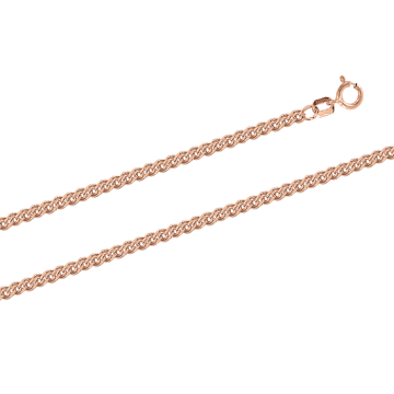 Chain in red gold of 585 assay value 50 cm