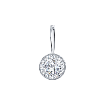Weißgold 585° Anhänger mit Zirkonia 