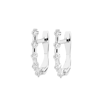 Серьги из белого Золота 585 с Бриллиантами 