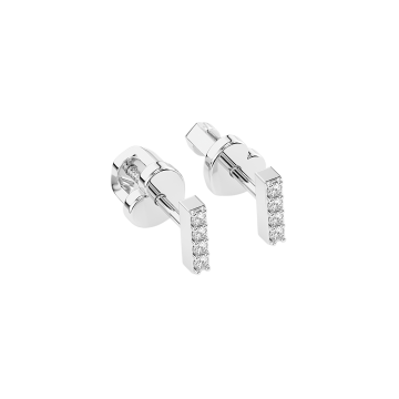 Weißgold 585° Ohrstecker mit Brillanten 