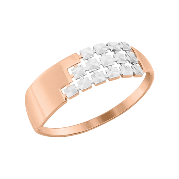 Ladies Ring in Red Gold 585 