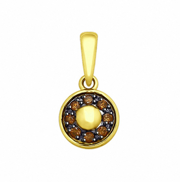 Anhänger aus Gelb gold 585 mit Zirkonia 