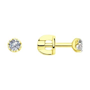 Ohrstecker aus Gelbgold 585° mit Brillanten 