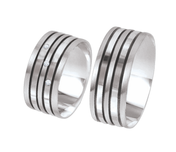 Wedding silver ring 