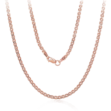 Chain in red gold of 585 assay value 50 cm